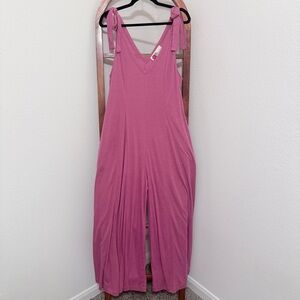 Free People Beach Alice One Piece Magenta Haze Jumpsuit Onesie Size Medium NWOT